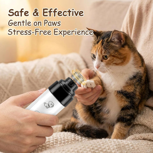 Trimmers, 2-Speed (2 Upgraded Dog Nail Grinder Quiet, Professional Cat & Dog Nail Silent Pet Nail Grinder and Painless