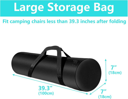 39.3-Inch Sports-39.3x7x7inchOnly Kovshuiwe Camping Chair Storage Bag, Large Folding Chair Carry Bag Nylon Storage Tent
