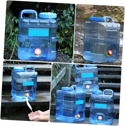 Outdoor Bucket Large Water Container - 10L Sports Water Jug with Spigot for Portable Drinkware