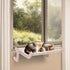 Cat Window Perch, Sturdy Cats Sill Window Hammock with Wood and Metal
