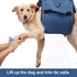 Dog Carry Sling, Emergency Backpack for Senior Dogs, Rehabilitation Lift Harness for Joint Injuries (L, Blue)