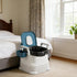 Haenaeg Commode 1.6 Commode 40 Liners, Portable Toilet Replacement Bags, Tear-Resistant with Handles, Double-layer mil