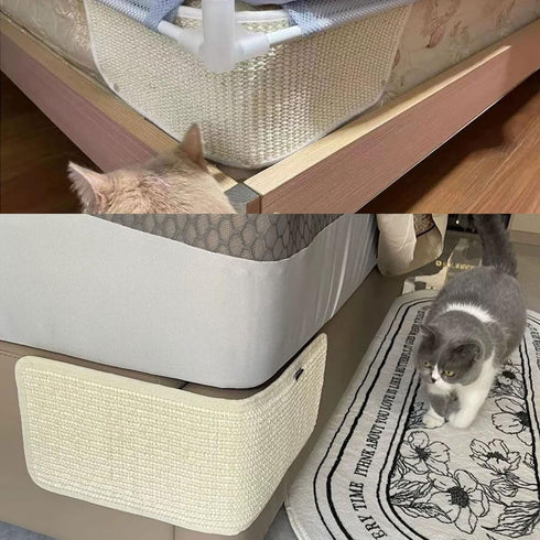 Cat Scratching Pad Natural Sisal, Anti-Slip Furniture Protector Mat for Couch Corner, Cat Repellent Scratching