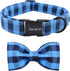 Unique Style Paws Soft & Comfy Bowtie Dog Collar and Cat Collar, 6 Sizes & 7 Patterns for Pets