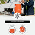 5 Igloo Gallon Portable Sports Cooler Water Beverage Dispenser with Flat Seat Lid, Insulated Beverage Dispenser