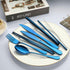 VANDBAO Camping Utensils Set, Portable Travel Cutlery with Case, Reusable Stainless Steel, Includes Extra Knife and