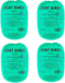 Heat Wave 3x5 Reusable Click Instant Heat Hand Warmer, Small Green, 4 Pack