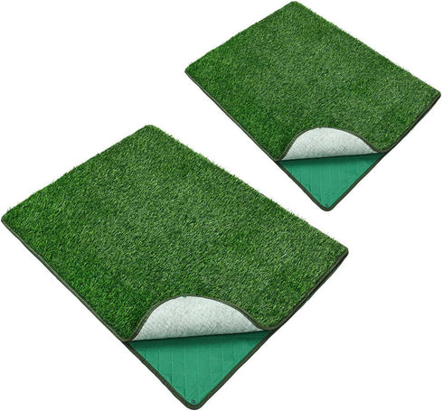 Shurhome Realistic Artificial Turfs Dog Potty Grass Pad Machine Washable Dog Potty Pad for Indoor Outdoor Use Realistic