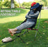 YWHWLX Outdoor Folding Chair Ottoman Portable Recliner Lazy Retractable Footstool Leg Rest Moon Chair Kit for Hiking