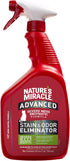 Nature’s Miracle Advanced Stain and Odor Eliminator, 32 Ounces, For Severe Cat Messes