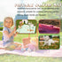 Couleurs Waterproof Picnic Mat, Portable Camping Mat, Beach Mat, Foldable Waterproof Sand Mat with Straps for Outdoor