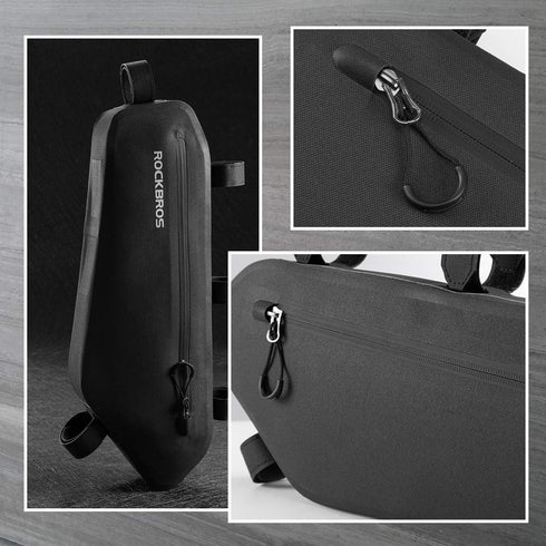 ROCKBROS Waterproof Bike Frame Bag, Triangle Bag for Large Size Road Bike Pouch Storage Cycling Accessories