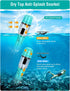 Snorkel Set for Adults, Anti-Fog Panoramic Swim Mask, Dry Top Snorkel Kit with Carry Bag for Scuba Diving Travel