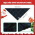 E-Clover Christmas Dog Bandanas Matching Owner Green Blue Buffalo Scarf Plaid Dog Bandana Bibs with Tartan Scarves