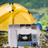 REDCAMP Folding Outdoor Stove Windscreen, 12 Plates Aluminum Camping Stove Windshield
