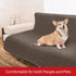 Waterproof Dog Bed Cover Blanket with Non-Skid Bottom, Couch Protector for Dogs, Mattress Protector, Chocolate (86" X