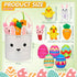 12 Pcs Easter Basket Playset, Easter Dog Toys, Plush Easter Eggs Bunny Shape Stuffed Dog Toy