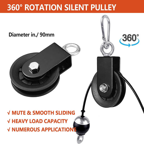 Pulley Cable Machine for Men and Women, Professional Muscle Strength Fitness LAT and Lift System for Home Gym