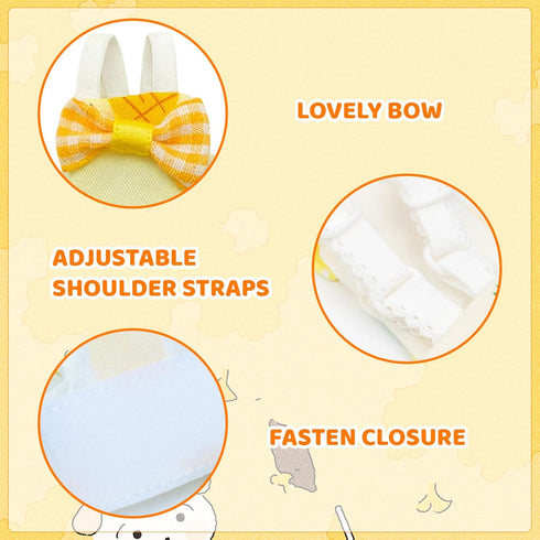 ZHLKHIOP 5-Piece Set with Cherry,Bird Diaper, Chicken Diaper, Chicken Diapers for Indoor Chickens, Pineapple, Yellow