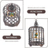 NUOBESTY Miniature Birdcage Model, Doll House Birdcage Ornament Decorative Supply for Home Decor