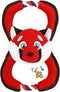 GAOMON Squeaky Dog Toys, Durable Plush Chew Toys in Fox Shape for Small and Medium Dogs