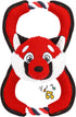 GAOMON Squeaky Dog Toys, Durable Plush Chew Toys in Fox Shape for Small and Medium Dogs