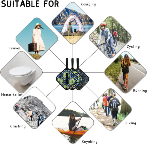 Pee Cloth for Women, Washable Reusable Camping Toilet Paper, Hygienic Female Urinal Solution for Travel
