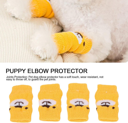 Tnfeeon Dog Leg Brace, 4Pcs Canine Joint Brace Hock Wraps Elbow Protector for Protecting Dog Legs from Injuries