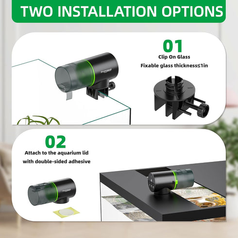 FREESEA Automatic Fish Feeder for Aquarium: Battery Auto Fish Food Dispenser with Timer for Small Tank