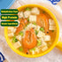 6oz (170g) 1cm Freeze Dried Tofu Cubes, Bite Size, Instant Food Dehydrated Tofu, Family Size Resealable Can, Low Sugar