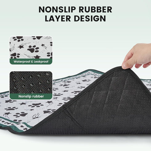 36'' 36'' 2 Pack Gardner Pet Washable Dog Pee Pads, x Non Slip Dog Mats with Great Urine Absorption, Reusable Puppy Pee