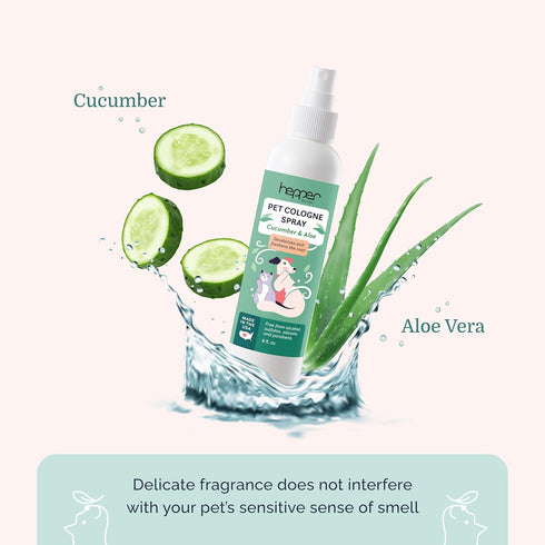 Hepper Pet Cologne Spray - Long-Lasting Dog/Cat Cologne & Perfume Spray for Pups/Kittens, Grooming Elegance & Enduring