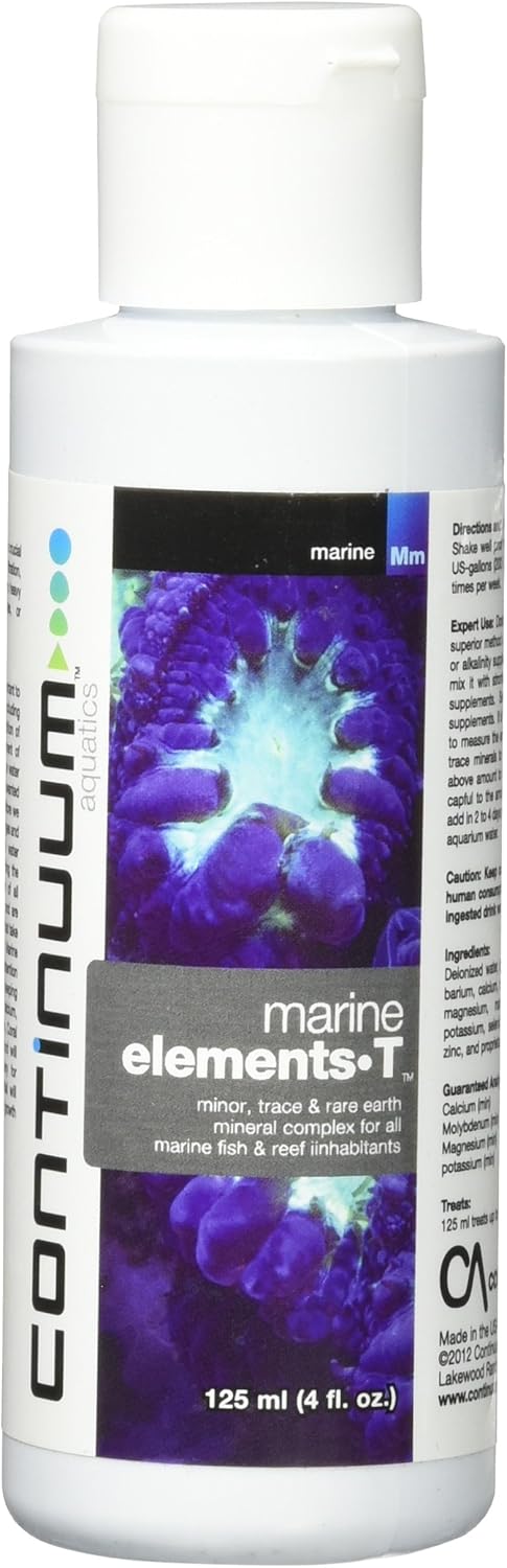 Continuum Aquatics Marine Elements T - Mineral Complex for All Marine & Reef Aquariums