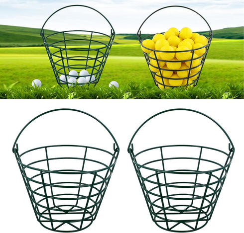 Roykaw Golf Ball Basket, Container for 50 Balls, Golf Ball Bucket with Handle, Built to Last, Easy to Organize