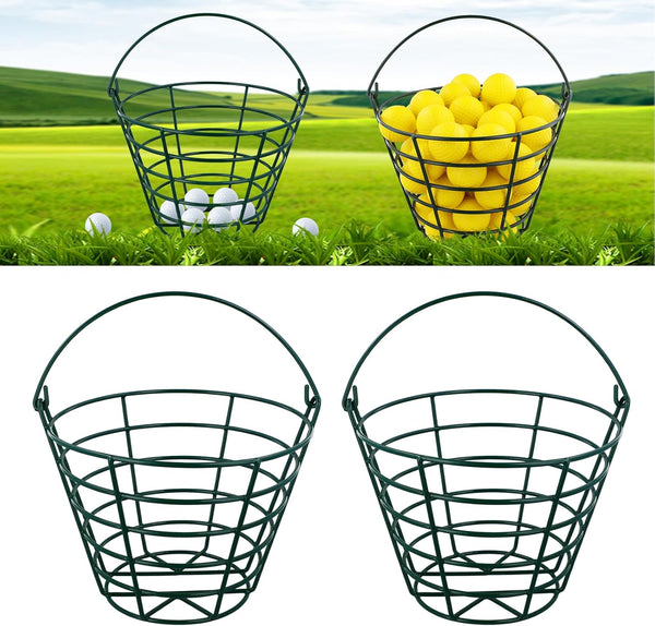 Roykaw Golf Ball Basket, Container for 50 Balls, Golf Ball Bucket with Handle, Built to Last, Easy to Organize