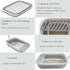 20.9x15.7x5.7 inch Senior Cat Litter Boxes, Collapsible Open Low Entry Cat Litter Pan with Scoop Travel Kitten Potty