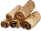 Premium Beef Cheek Rolls for Dogs 10-12" (5-Pack), Peanut Butter Flavored, Safe & Natural Rawhide Alternative Chews
