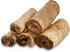 Premium Beef Cheek Rolls for Dogs 10-12" (5-Pack), Peanut Butter Flavored, Safe & Natural Rawhide Alternative Chews