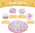 GoldSuccess Cat Toy Mat with Moving Toy Under,Remote Control Hide and Seek Rechargeable,Interactive Cat toys Play Mat