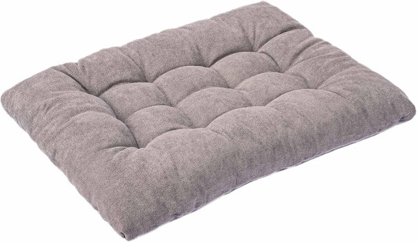 Dog Bed for Small Medium Dogs and Cats, Large Washable Pet Beds for Crate (36L x 23W in, Grey)