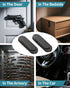 45 lbs HEKAGURA Gun Magnet Mount, Rating Magnetic Gun Mount for Car, Car Holster with Rubber Coating for Car Truck