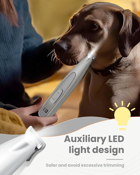 Trimmer Trimmer PAPMINI Dog Paw with LED Light, Ultra-Low Noise Paw for Dogs, Cordless Dog Clippers for Grooming