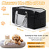 Portable Dog Car Seat for Small Dogs, Booster Seat with Safety Leash & Washable Cushion, Pet Car Seat with Adjustable