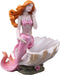 Mermaid Figurines Shell Aquarium Ornament, Resin Mediterranean Style Mermaid Princess Craft Statue
