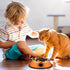 6 Pcs Cat Bowls for Food and Water, Stainless Steel PET Dishes 7 oz with Anti Slip Rubber Base for Indoor Pets