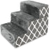 Best Pet Supplies Foldable Foam Pet Steps for Small Dogs & Cats, Portable Ramp for Couch, Non-Slip Support, Gray
