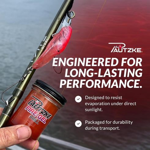 Pautzke Fire Gel Bait Scent Trout Fishing Attractant, Long-Lasting Fish Scent Gel, Easy Apply Lure Enhancer, 1.75 Ounce