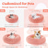 rabbitgoo Calming Dog Bed for Small Medium Dogs, 30 inches, Machine Washable, Non-Slip Round Fluffy Plush Faux Fur, Pink