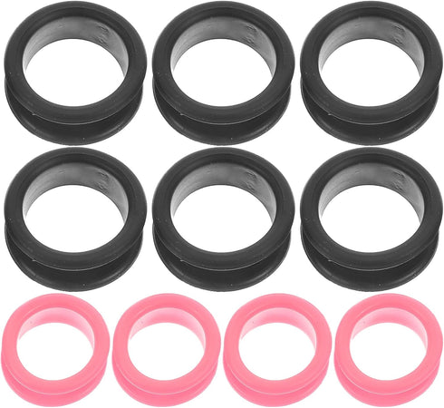 10pcs Silicone Scissor Finger Rings, Professional Shear Protectors for Hairdressing and Pet Grooming, Anti-skid Design