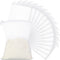 Geiserailie 15 Pieces Aquarium Filter Media Bags, 150 µm Fine Mesh Reusable Bags with Zipper